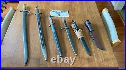 Victoria Schwyz EARLY Mfg. NUMBER 21459 SWISS M57 BAYONET SCABBARD/FROG SEE ALL