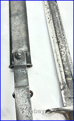 Vintage 1898 U. S. Army Bayonet & Scabbard Spanish American War Era. 30-40 Krag