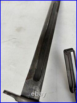 Vintage Bayonet With Scabbard Vtg 1899 Pre WWI Springfield Bayonet