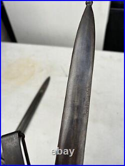 Vintage Bayonet With Scabbard Vtg 1899 Pre WWI Springfield Bayonet