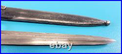 Vintage Belgium Model 1949 Rifle Bayonet Knife + Scabbard Match S/N#