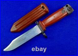 Vintage Chinese China Bayonet Fighting Knife with Scabbard