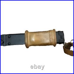 Vintage Hungarian AK (Bakelite) Bayonet Metal Scabbard, Rubber grip