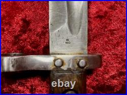 Vintage M1895 Austria-hungary Bayonet With Scabbard And Frog