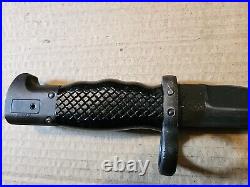 Vintage M1964 CETME Spanish Rifle Bayonet With Scabbard INI ET50965 C