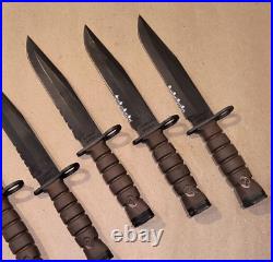 Vintage USMC OKC3S Marine Corps Knife Bayonet OKC + Sheath Scabbard Black MOLLE