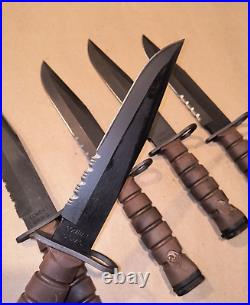 Vintage USMC OKC3S Marine Corps Knife Bayonet OKC + Sheath Scabbard Black MOLLE