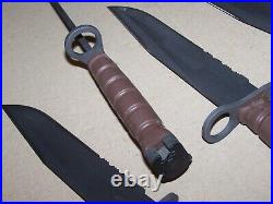 Vintage USMC OKC3S Marine Corps Knife Bayonet OKC + Sheath Scabbard Black MOLLE