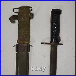 Vintage US Military Bayonet Scabbard USM8 BMC0 Conflict WW2 WWII World War 2