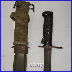 Vintage US Military Bayonet Scabbard USM8 BMC0 Conflict WW2 WWII World War 2