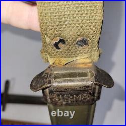 Vintage US Military Bayonet Scabbard USM8 BMC0 Conflict WW2 WWII World War 2