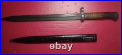 WW2 Czech Bayonet With Scabbard And Markings For Mauser