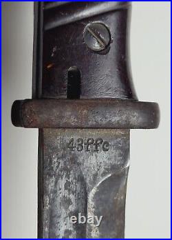 WW2 German Mauser K98 Bayonet w Wooden Scabbard Friederich Herder A Sn 48ffc 749