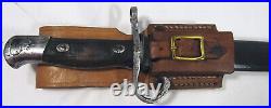 WW2 Japan Type 30 Kokura Bayonet, Replacement Scabbard & Replica Leather Frog