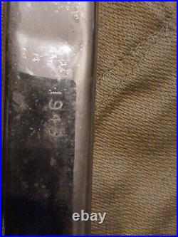 WW2 Japanese Type 30 Arisaka Bayonet & Scabbard, Vet Inscribed Scabbard