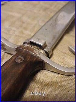 WW2 Japanese Type 30 Arisaka Bayonet & Scabbard, Vet Inscribed Scabbard