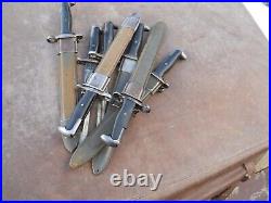 WW2 US M-1 Garand M-42 A. F. H. Bayonet 10 inch w scabbard black handle US marked