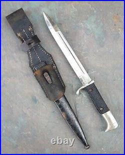 WW2 WWII German Dress Bayonet Knife with Scabbard E. Pack & Sohne Solingen