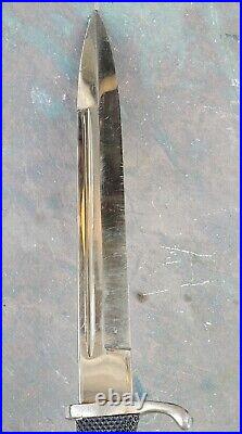 WW2 WWII German Dress Bayonet Knife with Scabbard E. Pack & Sohne Solingen