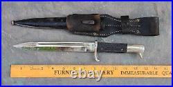 WW2 WWII German Dress Bayonet Knife with Scabbard E. Pack & Sohne Solingen