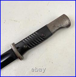 WWII German K98 Mauser Bayonet with Scabbard & Frog, WaA883 41ASW Horster 1941