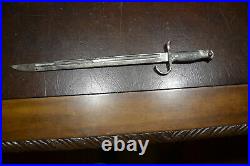 WWII Japanese Arisaka Bayonet with Scabbard Military Weapon Sword