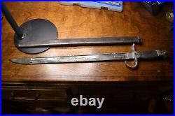 WWII Japanese Arisaka Bayonet with Scabbard Military Weapon Sword