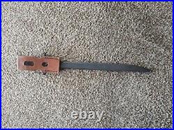 WWII Japanese Type 30 Bayonet Straight Quillion withWooden Scabbard a-x