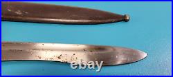 WWII Spanish Model 1941 Mauser Bayonet Machete Knife Toledo + Scabbard