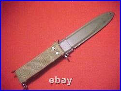 WWII US M1 CARBINE BAYONET GUARD MK'D UTICA WithM8A1 BM CO SCABBARD NEAR MINT