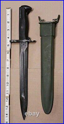 WWII US M1 M1903 Garand Bayonet United Cultry And Danish Scabbard