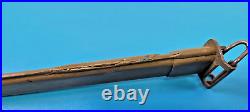 WWII U. S. Military U. F. H. 1943 M1 Garand Bayonet + Scabbard K-23