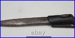 WWII WW2 German K98 1940 Bayonet E. U. F Horster with Clemen Jung Scabbard & Frog