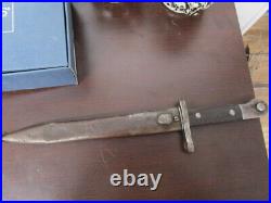 WWII WW2 KNIFE BAYONET -TURKISH 3709 ASFA With METAL SCABBARD