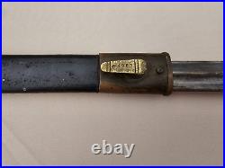 WWI Alex Coppel Solingen German Bayonet 4983 Leather Scabbard