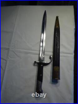 WWI C1908 Pattern WEYERSBERG KIRSCHBAUM & CO. Cie BAYONET/SCABBARDNice Original