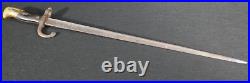 WWI French Army Model M1874 Gras Bayonet Issued Surplus No Scabbard, Early