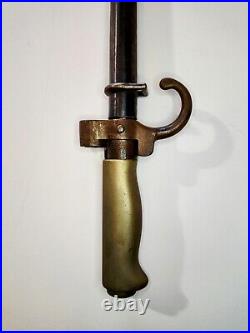 WWI French Military Lebel Spike Bayonet withScabbard