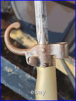 WWI French Military Lebel Spike Bayonet withScabbard