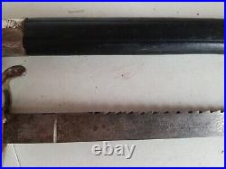 WWI German/Prussian M1871 Infantry Sword Bayonet withScabbard Sawback & Etched