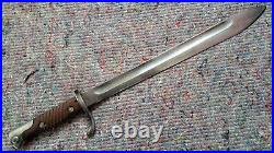 WWI German S98/05 aA Mauser Butcher Old Style Bayonet