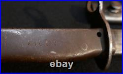 WWI Ottoman Empire Turkish 8mm Mauser Bayonet Ersatz Wartime Reissued 248191