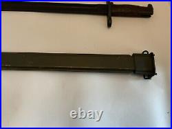 WWI SA Springfield Armory M1905 Bayonet Dated 1917 withScabbard