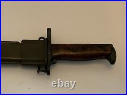 WWI SA Springfield Armory M1905 Bayonet Dated 1917 withScabbard