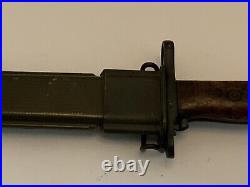 WWI SA Springfield Armory M1905 Bayonet Dated 1917 withScabbard