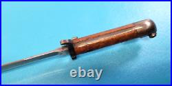 WWI Swedish Model 1914 Rifle Sword Bayonet + Steel Scabbard Mauser Carbine