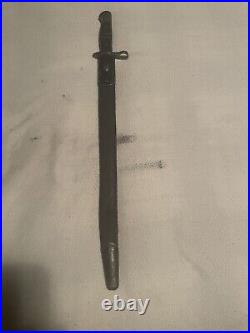 WWI US Bayonet And Scabbard (Original) Dated 1913 Made By Remington