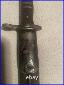 WWI US Bayonet And Scabbard (Original) Dated 1913 Made By Remington