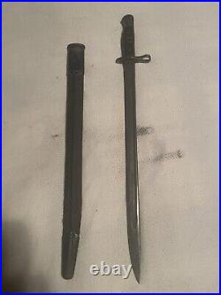 WWI US Bayonet And Scabbard (Original) Dated 1913 Made By Remington