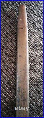 WWI WWII M 1907 British Sanderson Co. Bayonet + Leather Scabbard Circa Nov 1917